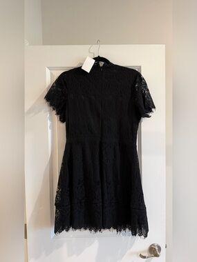 NWT - Blu Pepper black lace mini dress - Nordstrom